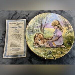 Royal Worcester Decorative Plate “Sundays Child” with number certificate